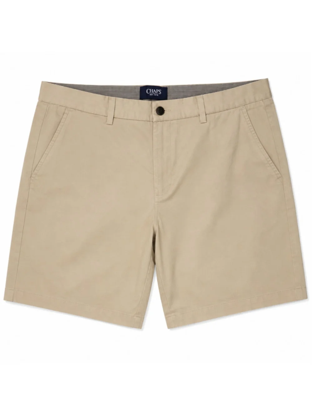 Chaps Mens Shorts 36 Khaki Tan Stretch Chino 8